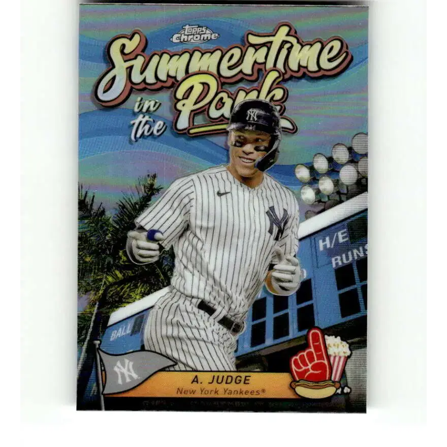2024 Topps Chrome Summertime in the Park Refractor #SITP-3 Aaron Judge NM-MT New York Yankees Baseball Card