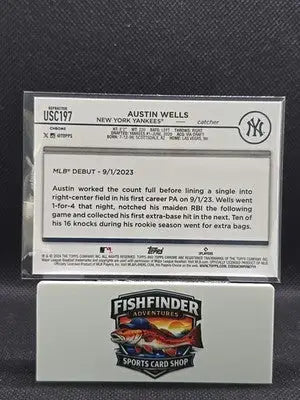 2024 Topps Chrome Update Series - Rookie Debut Austin Wells #USC197 Refractor... - Baseball Card Single