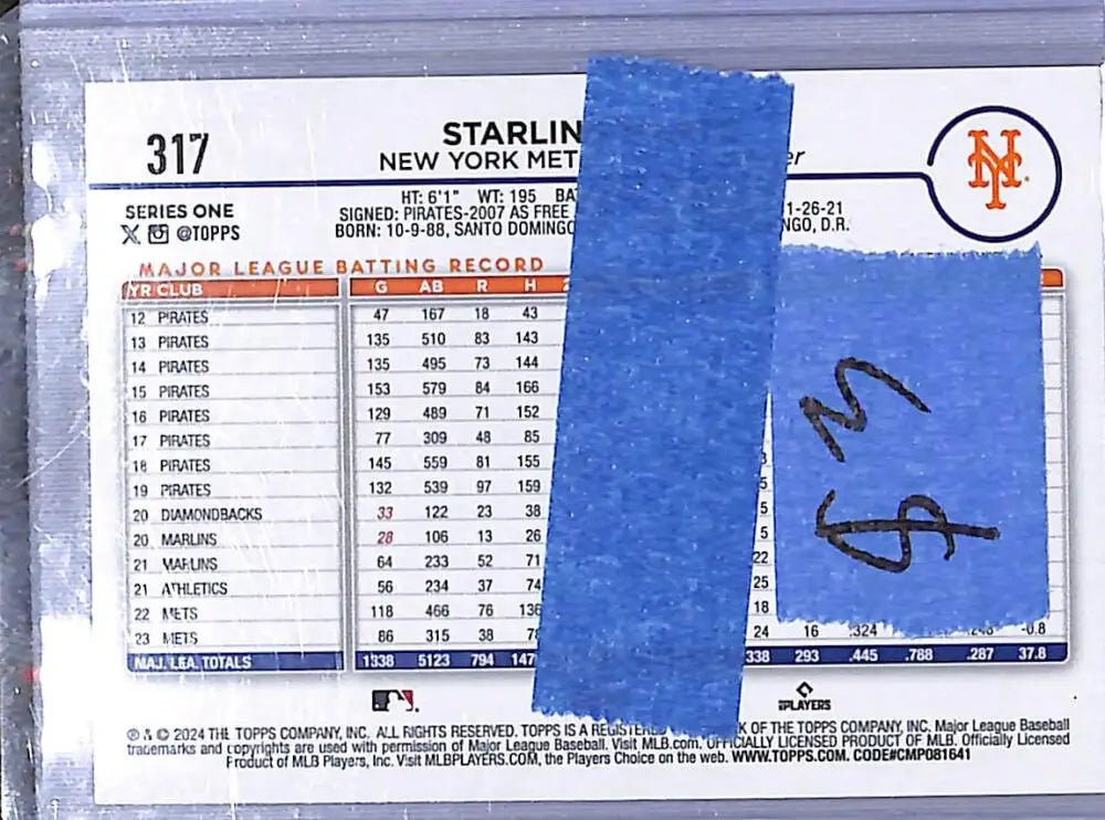 2024 Topps Easter #317 Starling Marte NM-MT New York Mets - Baseball Card Single