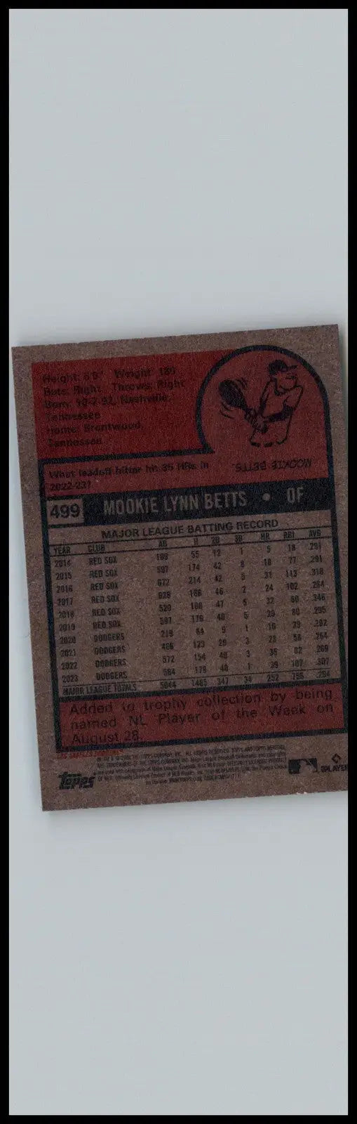 2024 Topps Heritage #499 Mookie Betts Los Angeles Dodgers - Baseball Card Single