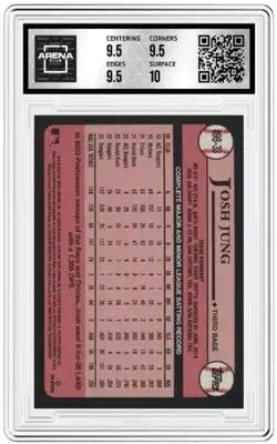 Graded Josh Jung baseball card from Arena Club box foil Josh 2024 Topps #88B-33