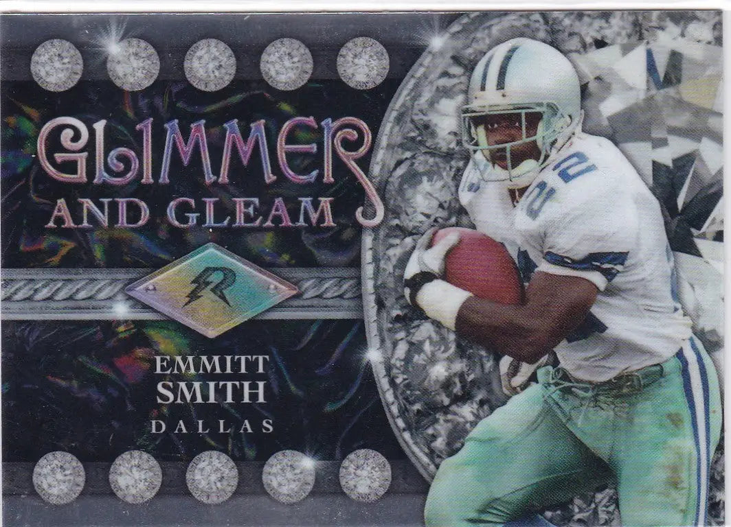 Gleam Emmitt Smith football card from 2024 Topps Resurgence featuring Cowboys star