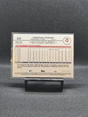 2024 Topps Series 2 - Christian Vazquez #654 Orange Foil /299 - Baseball Card Single