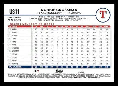 2024 Topps Update #US11 Robbie Grossman - Baseball Card Single