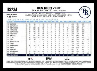 2024 Topps Update #US234 Ben Rortvedt - Baseball Card Single