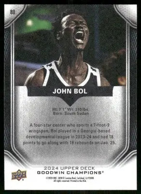 2024 Upper Deck Goodwin Champions John Bol #80 Basketball - Basketball Card Single