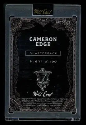 2024 Wild Card Card Studs Cameron Edge #AC70C CE 1/2 Football - Football Card Single