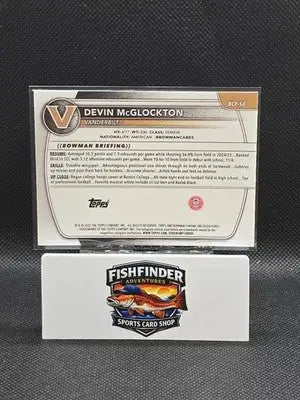 2025-26 Bowman Chrome Devin McGlockton 1st Bowman U Mojo Refractor #BCP-56 - Basketball Card Single