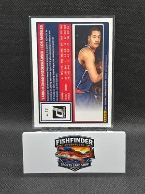 2025-26 Panini Donruss Yanic Konan Niederhauser #17 Green Laser Rookie RC - Basketball Card Single