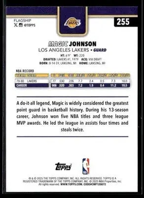 2025-26 Topps #255 Magic Johnson - Basketball Card Single