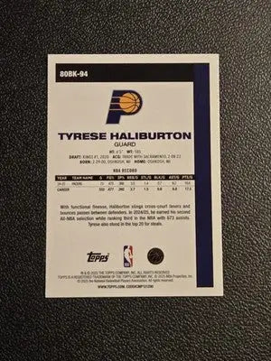 2025-26 Topps #80BK-94 Tyrese Haliburton 1980-81 Topps Basketball - Basketball Card Single