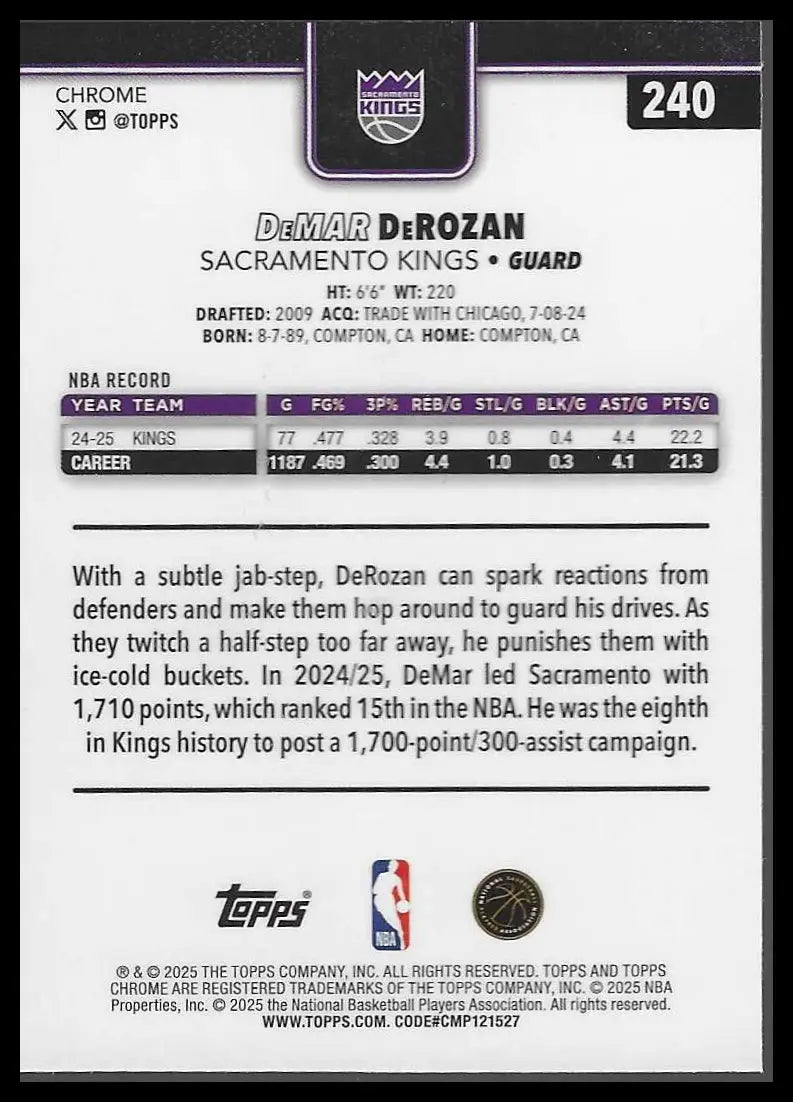2025-26 Topps Chrome #173 Tristan da Silva - Basketball Card Single