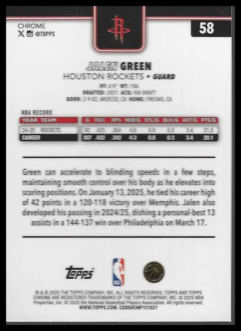 2025-26 Topps Chrome #55 Jamal Murray - Basketball Card Single