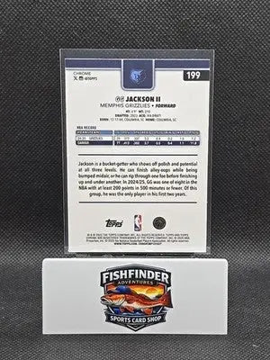 2025-26 Topps Chrome - GG Jackson #199 X-Fractor - Basketball Card Single