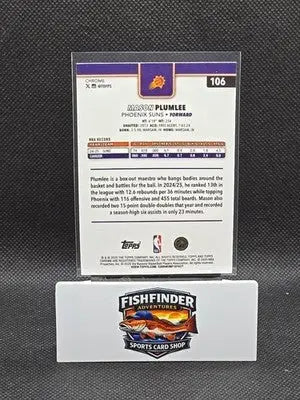 2025-26 Topps Chrome - Mason Plumlee #106 Blue Wave Refractor /150 - Basketball Card Single