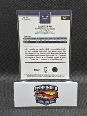 2025-26 Topps Chrome Update - LaMelo Ball #50 RayWave Refractor - Basketball Card Single