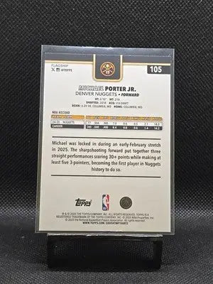 2025-26 Topps Flagship Michael Porter JR Rainbow Foilboard #105 - Basketball Card Single