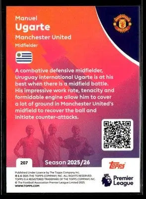 2025-26 Topps Premier League #207 Manuel Ugarte - Soccer Card Single