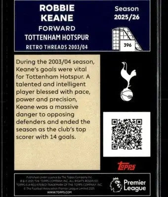 2025-26 Topps Premier League #396 Robbie Keane - Soccer Card Single