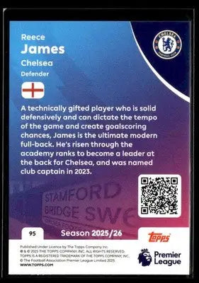 2025-26 Topps Premier League #95 Reece James - Soccer Card Single
