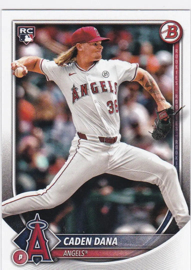2025 Bowman Caden Dana RC Los Angeles Angels baseball card for collectors