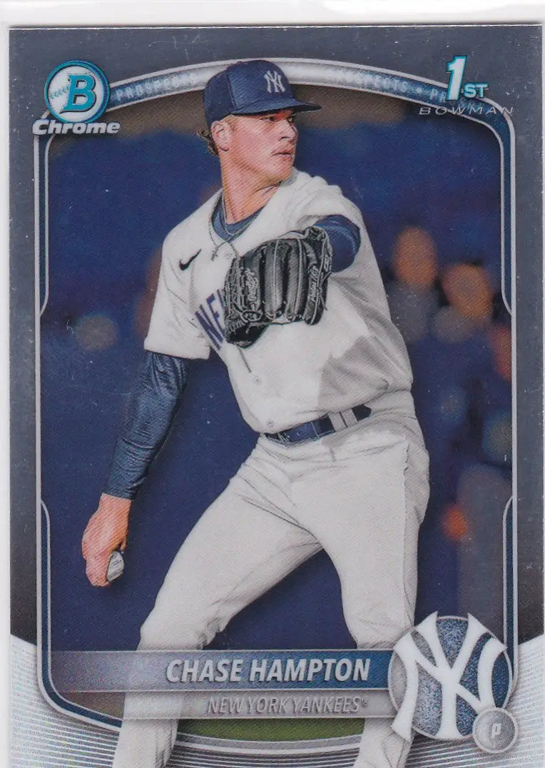 Chase Hampton 1st Bowman baseball card in 2025 Bowman Chrome product