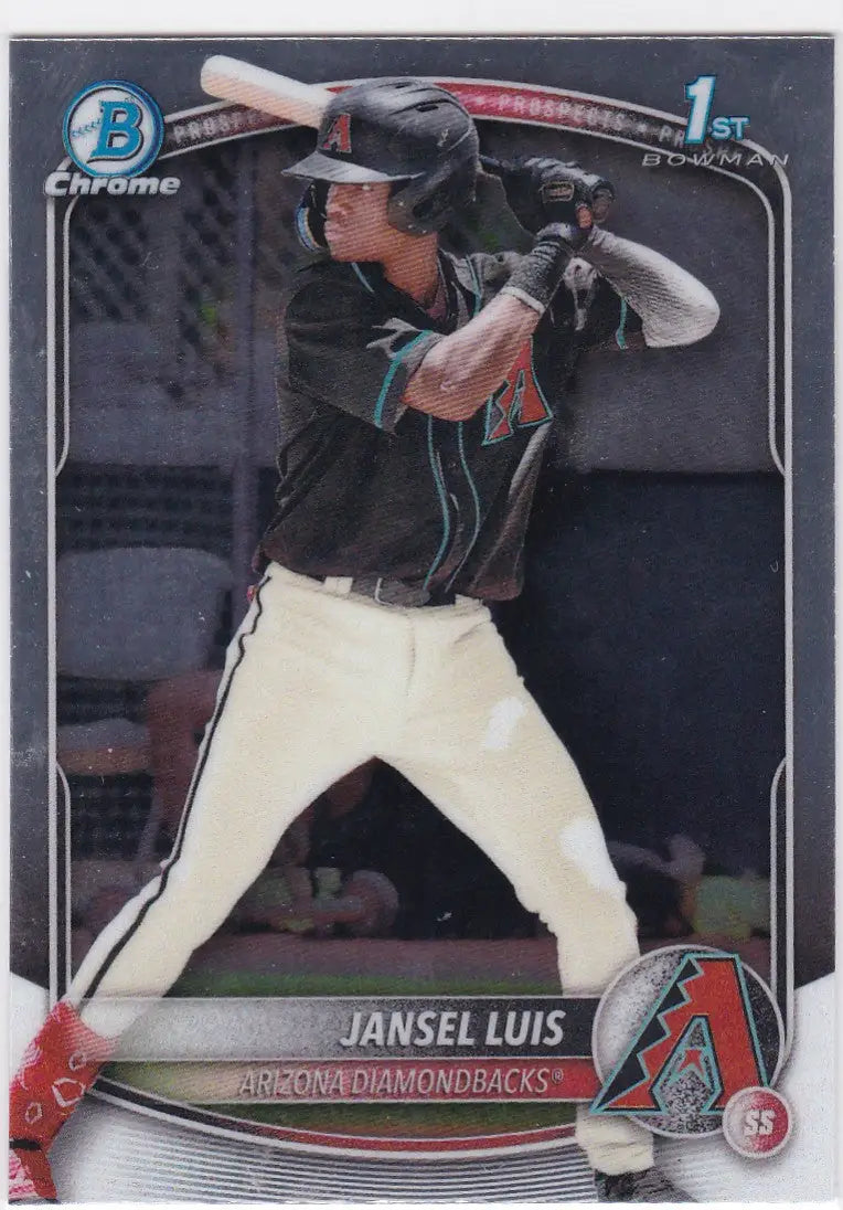 Jansel Luis 1st Bowman baseball card from 2025 Bowman Chrome Arizona Diamondbacks