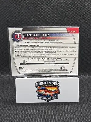2025 Bowman Chrome - Prospects Santiago Leon Santiago Leon #BCP-247 Pulsar /399 - Baseball Card Single