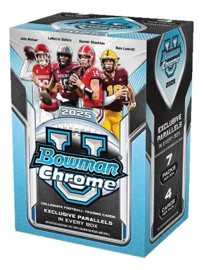 2025 Bowman Chrome University Football Blaster Box - Football Card Box