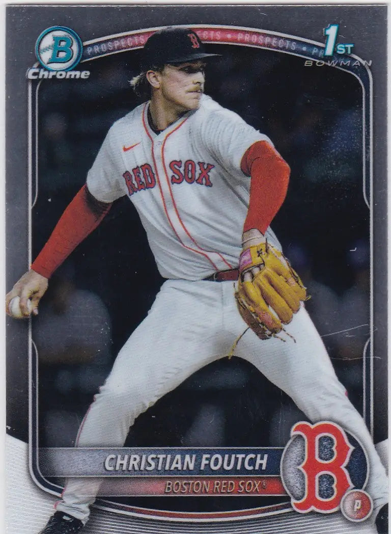 2025 Bowman Draft Chrome #BDC-127 Christian Foutch 1st Bowman Boston Red sox - Baseball Card Single