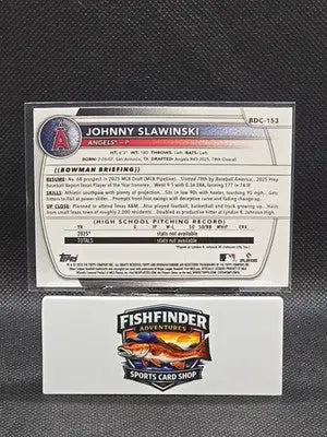2025 Bowman Draft - Chrome Johnny Slawinski #BDC-153 Mojo Refractor (RC) - Baseball Card Single