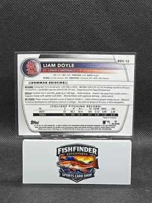 2025 Bowman Draft - Chrome Liam Doyle #BDC-12 Mojo Refractor (RC) - Baseball Card Single