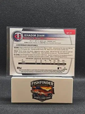 2025 Bowman - Prospects Khadim Diaw #BP-77 Neon Green /399 (RC) - Baseball Card Single