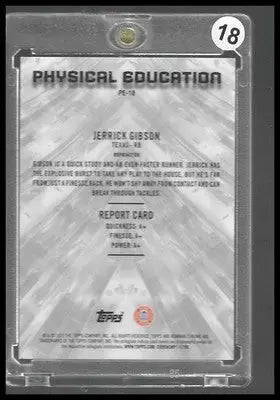 2025 Bowman University Chrome Physical Education #PE-18 Jerrick Gibson - Football Card Single