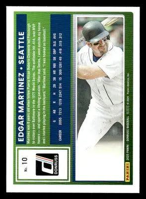 2025 Donruss #10 Edgar Martinez - Baseball Card Single