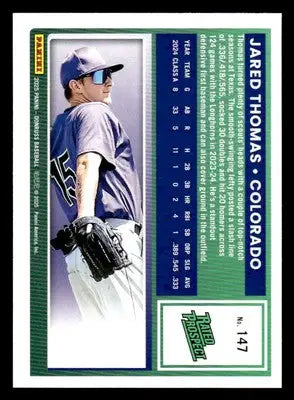 2025 Donruss #147 Jared Thomas - Baseball Card Single