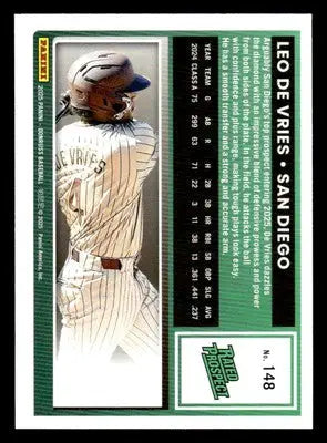 2025 Donruss #148 Leo De Vries - Baseball Card Single