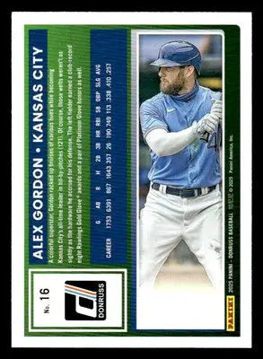 2025 Donruss #16 Alex Gordon Holo - Baseball Card Single