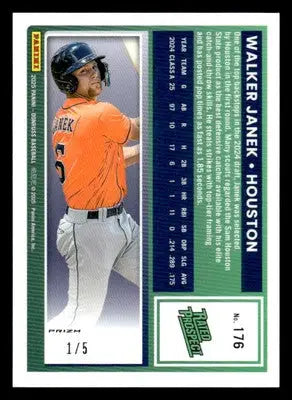 2025 Donruss #176 Walker Janek Optic Gold Glitter - #1/5 - Baseball Card Single