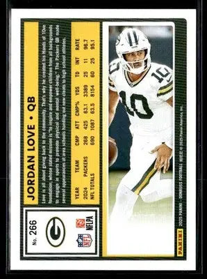 2025 Donruss #266 Jordan Love - Football Card Single