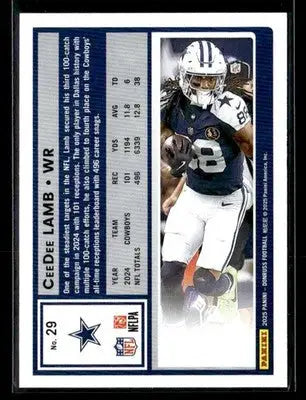 2025 Donruss #29 CeeDee Lamb - Football Card Single