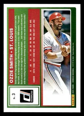 2025 Donruss #3 Ozzie Smith - Baseball Card Single
