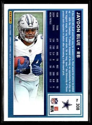 2025 Donruss #308 Jaydon Blue Rated Rookies Press Proof Red - Football Card Single