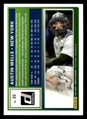 2025 Donruss #35 Austin Wells - Baseball Card Single
