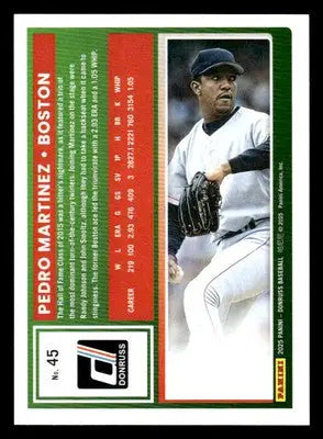 2025 Donruss #45 Pedro Martinez - Baseball Card Single