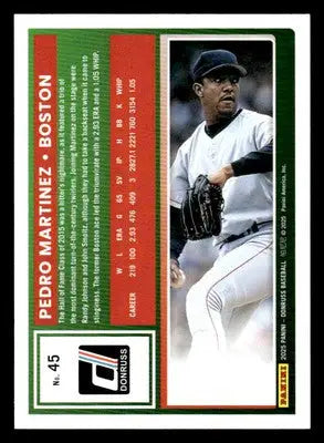 2025 Donruss #45 Pedro Martinez Green - #194/199 - Baseball Card Single