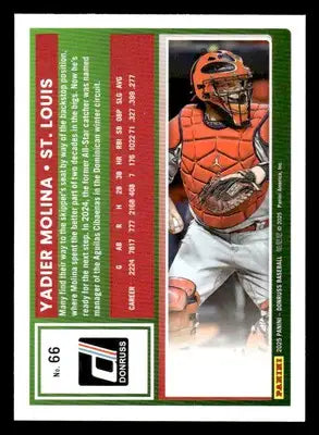 2025 Donruss #66 Vadier Molina - Baseball Card Single
