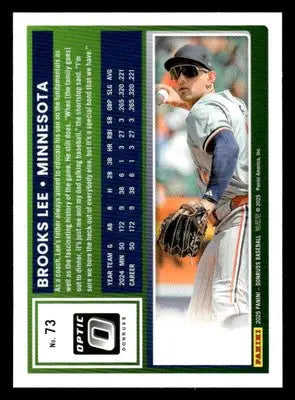 2025 Donruss #73 Brooks Lee Optic - Baseball Card Single
