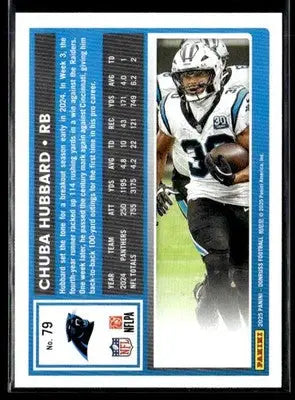 2025 Donruss #79 Chuba Hubbard Carolina Panthers - Football Card Single