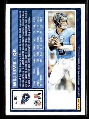2025 Donruss #80 Will Levis - Football Card Single